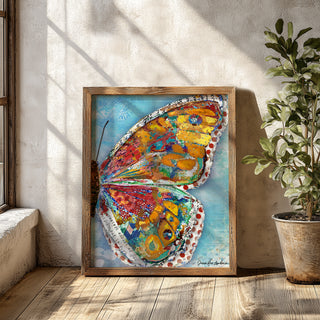 Summer Glow Butterfly Wing Art Print