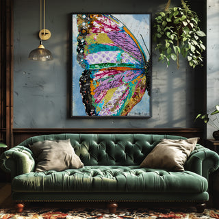 Sunrise Butterfly Wing Art Print