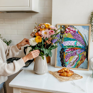 Sunrise Butterfly Wing Art Print