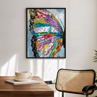 Sunrise Butterfly Wing Art Print
