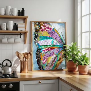 Sunrise Butterfly Wing Art Print