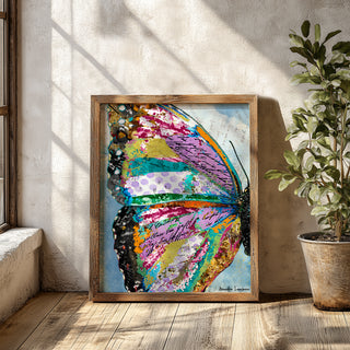 Sunrise Butterfly Wing Art Print