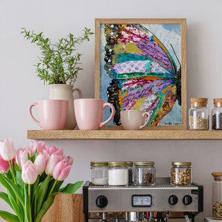 Sunrise Butterfly Wing Art Print
