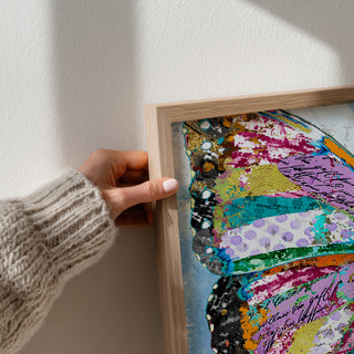 Sunrise Butterfly Wing Art Print