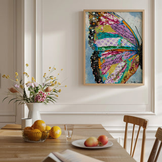 Sunrise Butterfly Wing Art Print