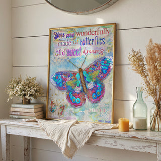 Wonderfully Made Butterfly Art Print