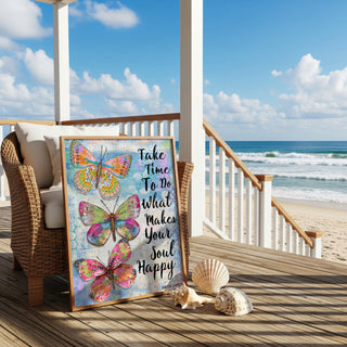 Happy Soul Butterflies Art Print