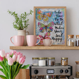Happy Soul Butterflies Art Print