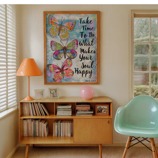 Happy Soul Butterflies Art Print