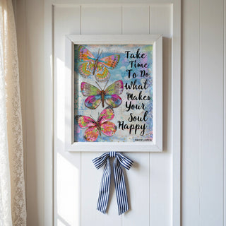 Happy Soul Butterflies Art Print