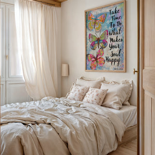 Happy Soul Butterflies Art Print