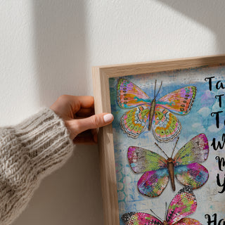 Happy Soul Butterflies Art Print