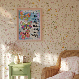 Happy Soul Butterflies Art Print