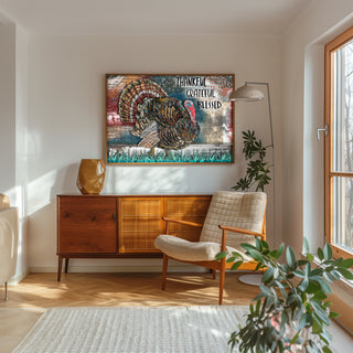Thankful Turkey Art Print