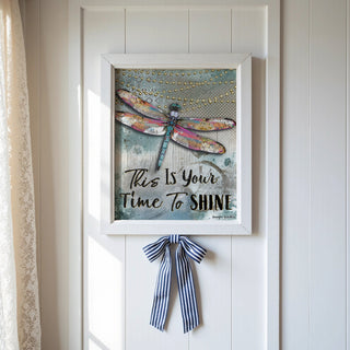 Time To Shine Dragonfly Art Print