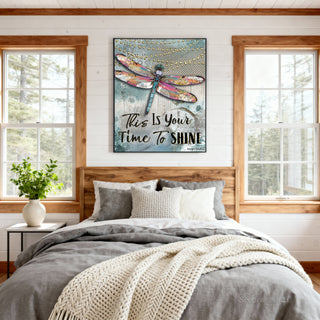 Time To Shine Dragonfly Art Print