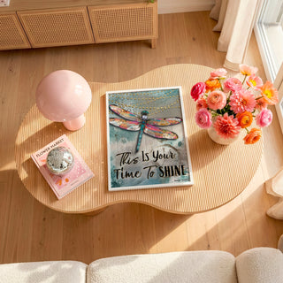 Time To Shine Dragonfly Art Print
