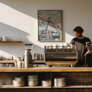 Time To Shine Dragonfly Art Print