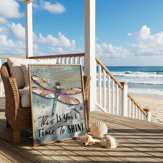 Time To Shine Dragonfly Art Print