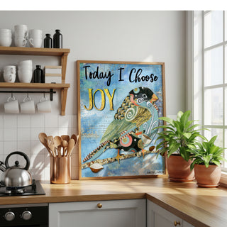 Choose Joy Bird Art Print