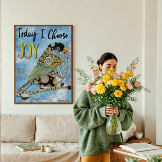 Choose Joy Bird Art Print