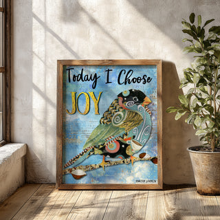 Choose Joy Bird Art Print