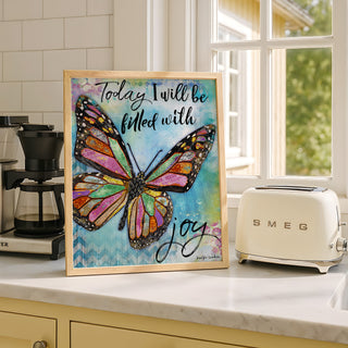 Joy Butterfly Art Print
