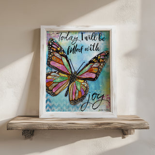 Joy Butterfly Art Print