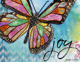 Joy Butterfly Art Print
