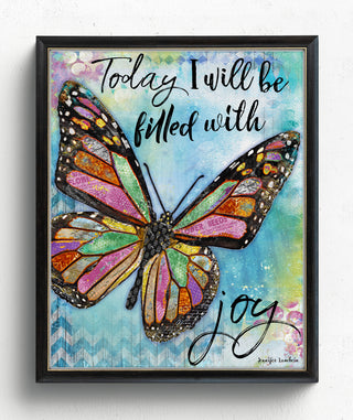 Joy Butterfly Art Print