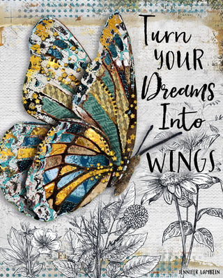 Dreams Butterfly Art Print