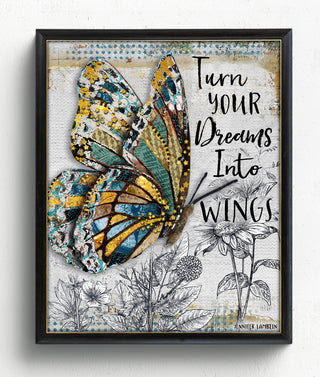 Dreams Butterfly Art Print