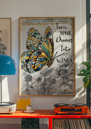 Dreams Butterfly Art Print