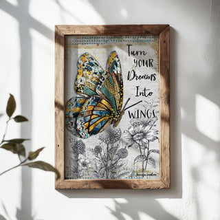 Dreams Butterfly Art Print
