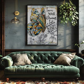 Dreams Butterfly Art Print