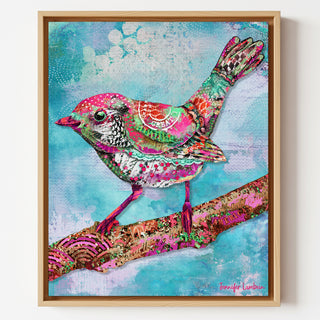 Watermelon Mint Bird Art Print
