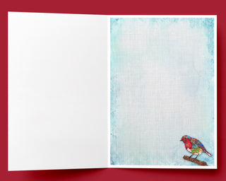 Watermelon Shine Bird Greeting Card - Inspirational Quote Art Notecard