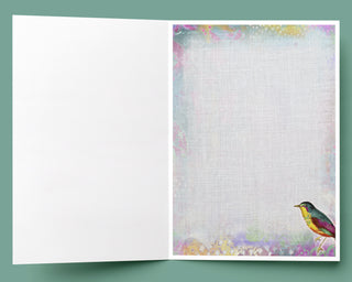 With God Greeting Card - Inspirational Bird Art