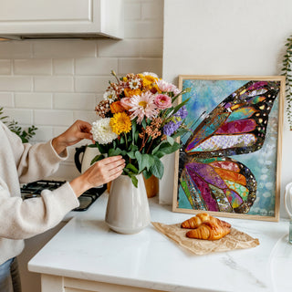 Woodland Butterfly Wing Art Print