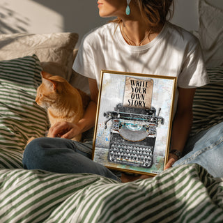 Your Story Typewriter Art Print