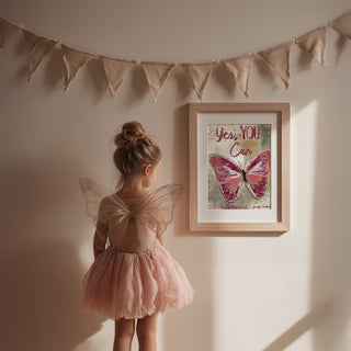 Yes, You Can Butterfly Art Print