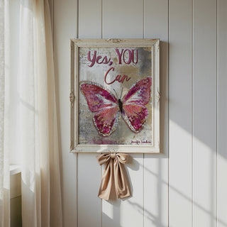 Yes, You Can Butterfly Art Print