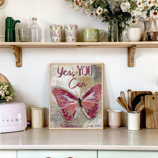 Yes, You Can Butterfly Art Print