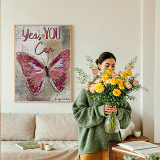 Yes, You Can Butterfly Art Print