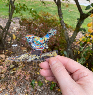 Feel Beautiful Bird Sticker