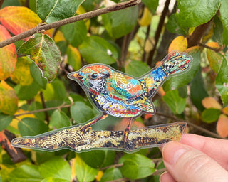 Feel Beautiful Bird Sticker