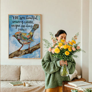 You Are Beautiful Bird Art Print