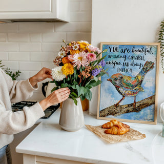 You Are Beautiful Bird Art Print