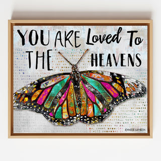 You Are Loved Butterfly Art Print