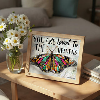 You Are Loved Butterfly Art Print